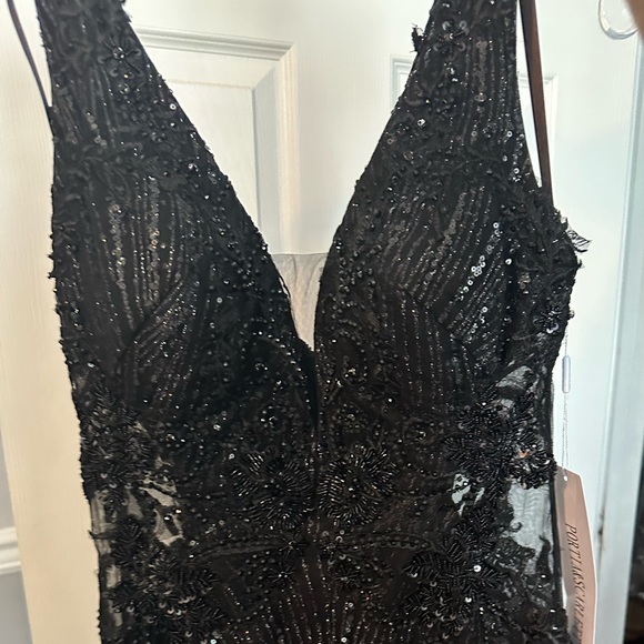 Black short prom, homecoming, birthday dress - Picture 8 of 11